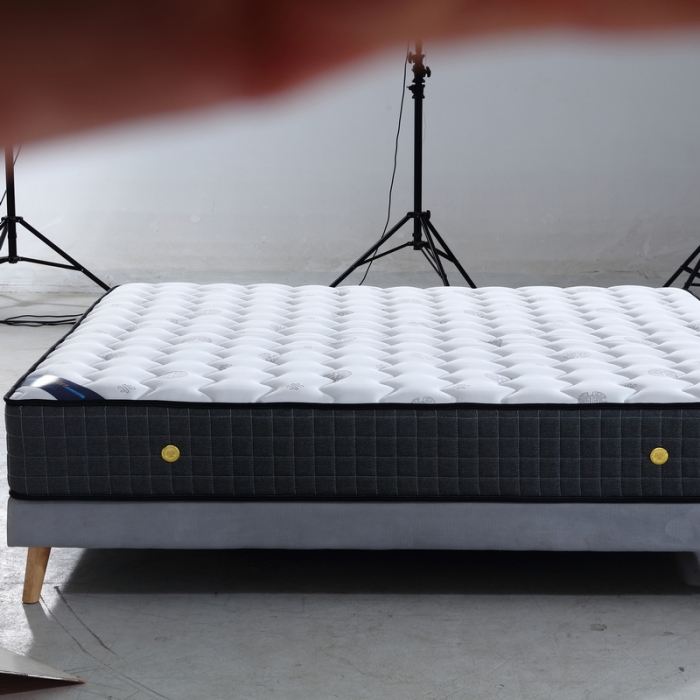 91家纺网 家纺一手货源 找家纺 时奥 2022新款弹簧床垫-S28（针织面料） 独立弹簧+海绵（20cm）