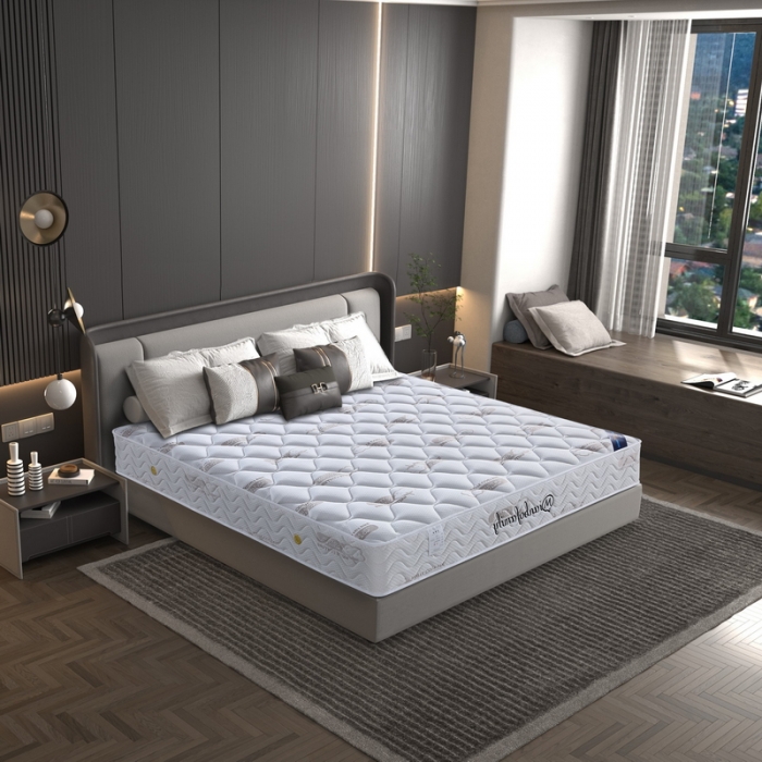 91家纺网 家纺一手货源 找家纺 时奥 2022新款弹簧床垫-S22（针织面料） 独立弹簧+2.0乳胶(22cm)