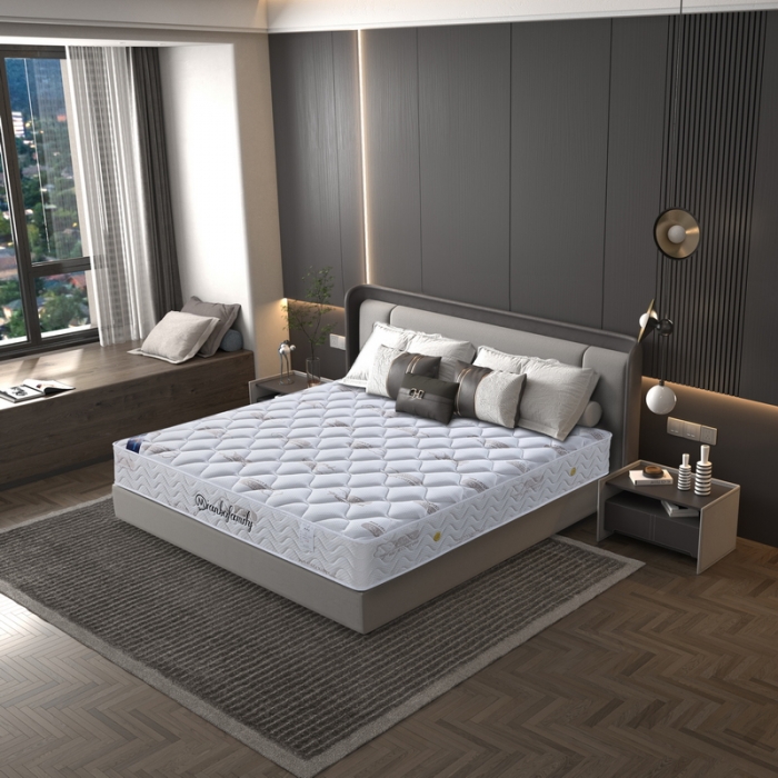 91家纺网 家纺一手货源 找家纺 时奥 2022新款弹簧床垫-S22（针织面料） 独立弹簧+2.0乳胶(22cm)