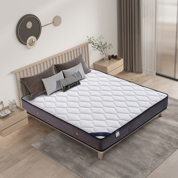 91家纺网 家纺一手货源 找家纺 时奥 2022新款弹簧床垫-M23（针织面料） 独立弹簧+1.2棕+1.0乳胶(22cm)