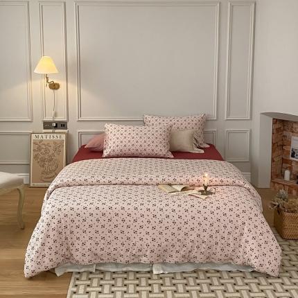 91家纺网 家纺一手货源 找家纺 （总）蘭菲家纺 2023新款针织棉碎花系列四件套