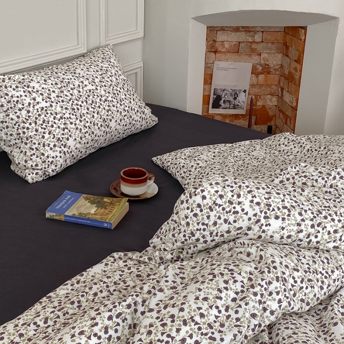 91家纺网 家纺一手货源 找家纺 蘭菲家纺 2023新款针织棉碎花系列四件套 钟意