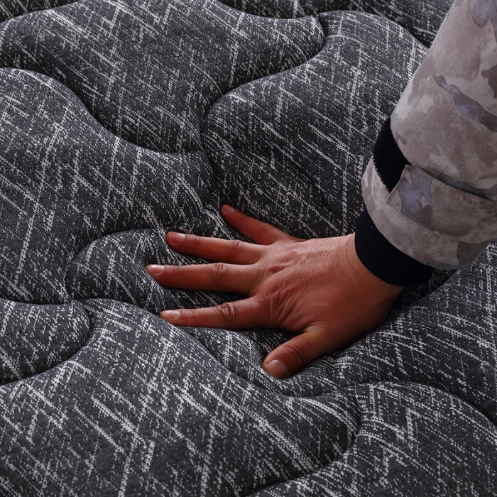 91家纺网 家纺一手货源 找家纺 时奥 2022新款弹簧床垫-M22（针织面料） 独立弹簧+1.2棕+2.0乳胶(23cm)