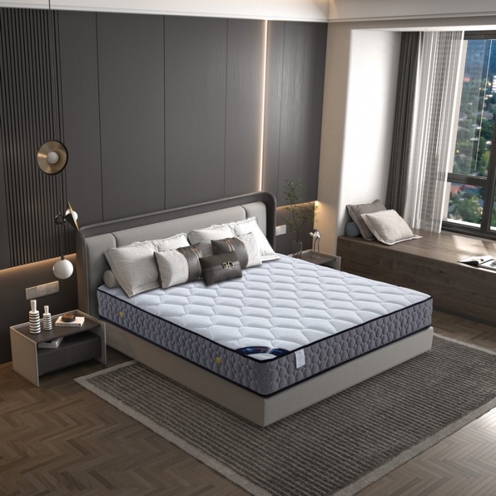 91家纺网 家纺一手货源 找家纺 时奥 2022新款弹簧床垫-M05（针织面料） 独立弹簧+1.2棕(21cm)