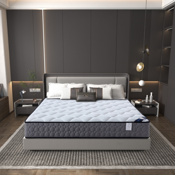 91家纺网 家纺一手货源 找家纺 时奥 2022新款弹簧床垫-M05（针织面料） 独立弹簧+海绵（20cm）