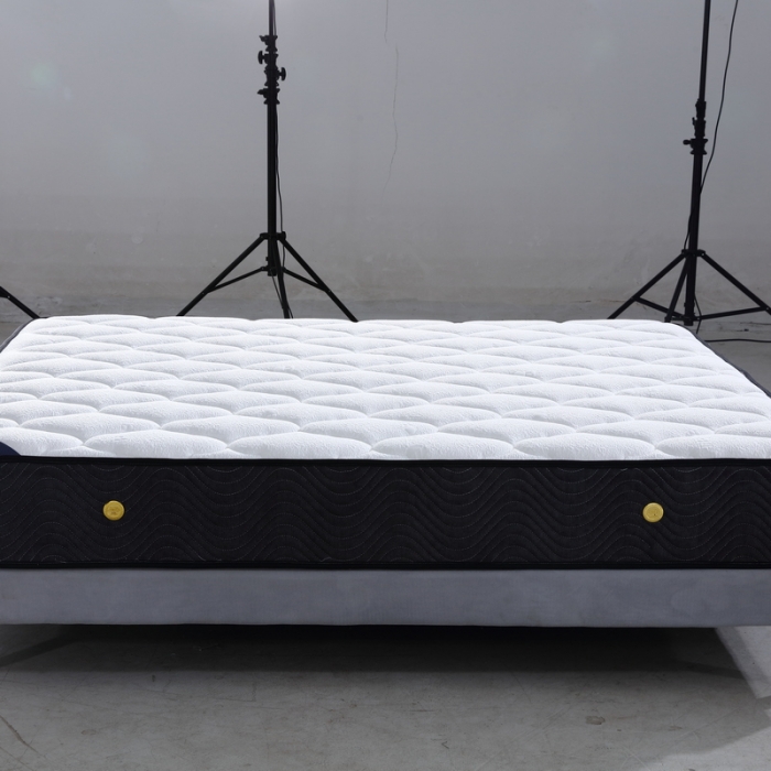 91家纺网 家纺一手货源 找家纺 时奥 2022新款弹簧床垫-M02（针织面料） 独立弹簧+1.2棕+2.0乳胶(23cm)