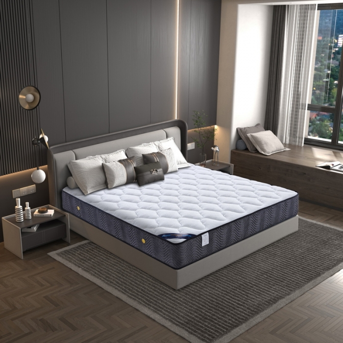 91家纺网 家纺一手货源 找家纺 时奥 2022新款弹簧床垫-M02（针织面料） 独立弹簧+1.2棕(21cm)