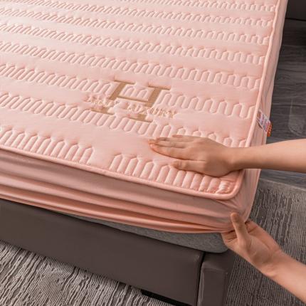 鑫钰 2023年新款原棉大豆夹棉床笠直播爆款 香妃粉