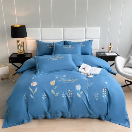 91家纺网 家纺一手货源 找家纺 （总）优轩家居 2022新款碳素磨毛刺绣四件套汇总