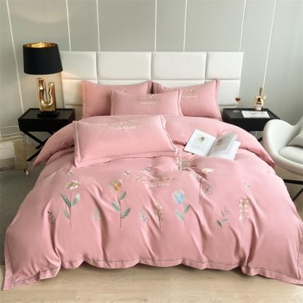 91家纺网 家纺一手货源 找家纺 （总）优轩家居 2022新款碳素磨毛刺绣四件套汇总