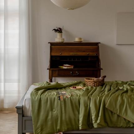 汇庭 2022新款单人绣花天丝夏被子被芯 卡卡车