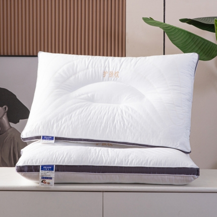 91家纺网 家纺一手货源 找家纺 兴丝露枕芯 全棉时尚护颈枕 韩式护颈枕芯 枕头