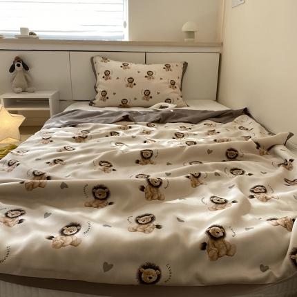 91家纺网 家纺一手货源 找家纺 （总）汇庭 2022新款单人天丝卡通印花夏被子被芯