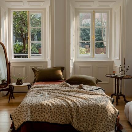 91家纺网 家纺一手货源 找家纺 （总）汇庭 2022新款拼色印花夏被子被芯-风格一