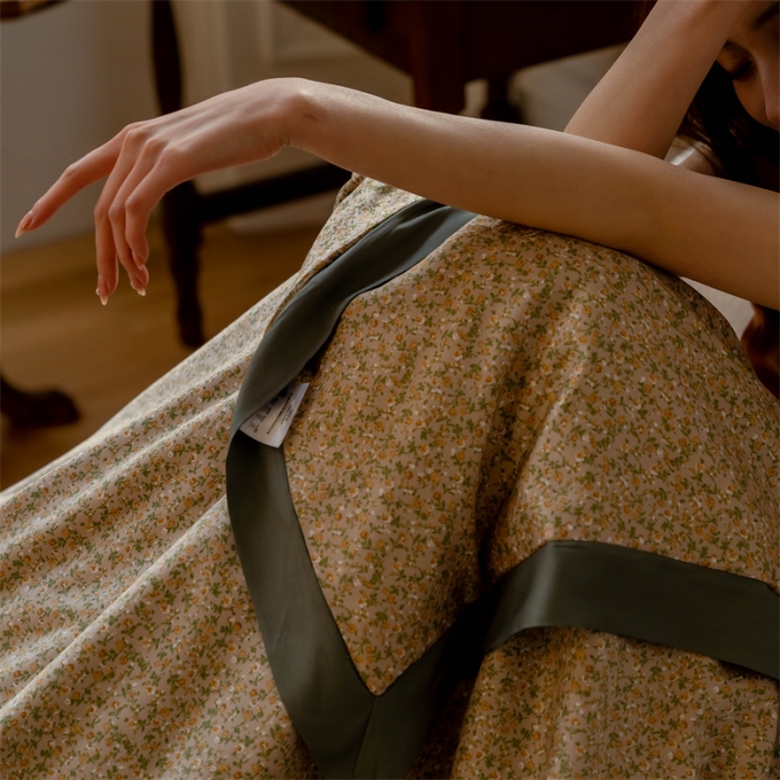 91家纺网 家纺一手货源 找家纺 （总）汇庭 2022新款拼色印花夏被子被芯-风格一