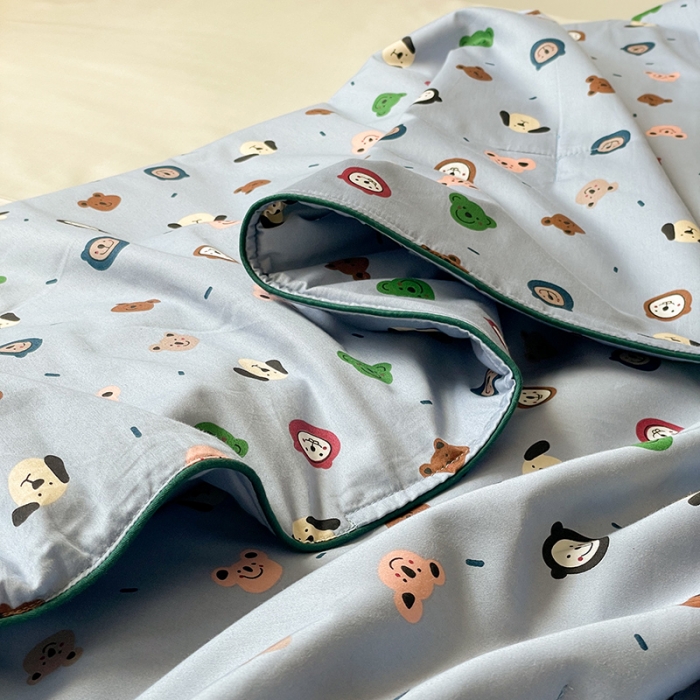 91家纺网 家纺一手货源 找家纺 （总）汇庭 2022新款A类儿童印花大豆夏被