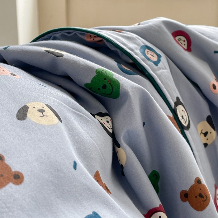 91家纺网 家纺一手货源 找家纺 汇庭 2022新款A类儿童印花大豆夏被 小布丁