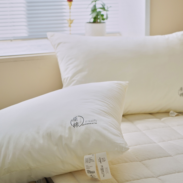 91家纺网 家纺一手货源 找家纺 巴宝路 2025新款A类原棉枕 基础酒店枕