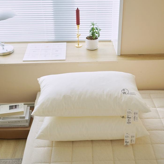 91家纺网 家纺一手货源 找家纺 巴宝路 2025新款A类原棉枕 基础酒店枕