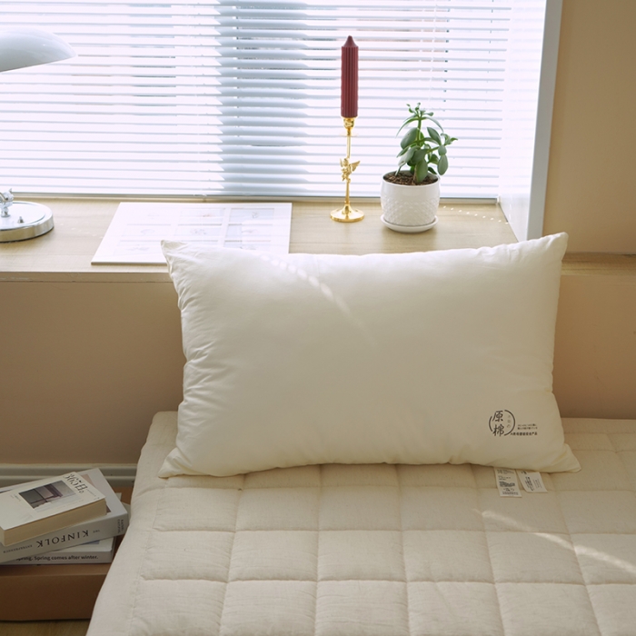 91家纺网 家纺一手货源 找家纺 巴宝路 2025新款A类原棉枕 基础酒店枕