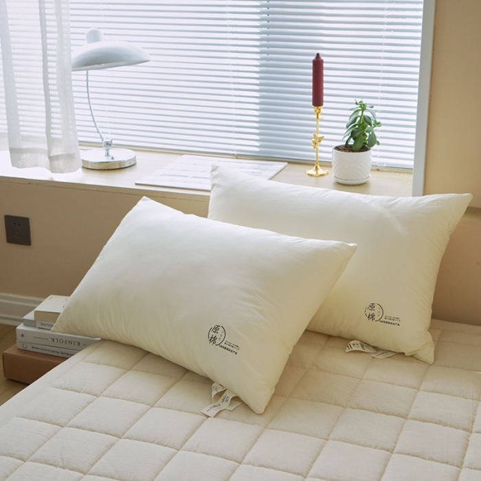 91家纺网 家纺一手货源 找家纺 巴宝路 2025新款A类原棉枕 基础酒店枕