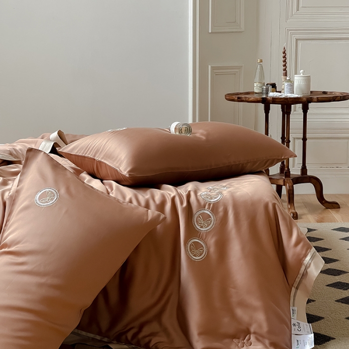 91家纺网 家纺一手货源 找家纺 汇庭 2022新款雅思兰夏凉被被子被芯 奶茶色