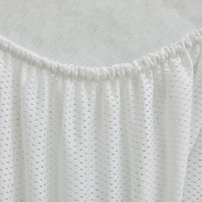 91家纺网 家纺一手货源 找家纺 金丝鸟 2022新款花边床笠款冰豆豆凉席 花边款浅草绿