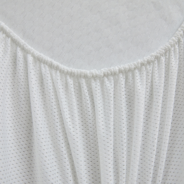 91家纺网 家纺一手货源 找家纺 金丝鸟 2022新款花边床笠款冰豆豆凉席 花边款浅灰色