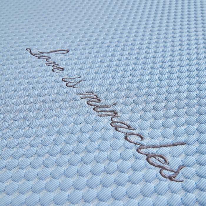 91家纺网 家纺一手货源 找家纺 金丝鸟 2022新款花边床笠款冰豆豆凉席 花边款天青蓝