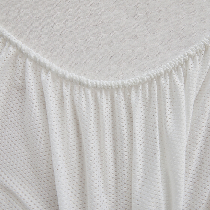 91家纺网 家纺一手货源 找家纺 金丝鸟 2022新款花边床笠款冰豆豆凉席 花边款少女粉