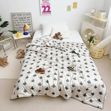 91家纺网 家纺一手货源 找家纺 （总）汇庭 2022新款A类儿童印花大豆夏被被子被芯