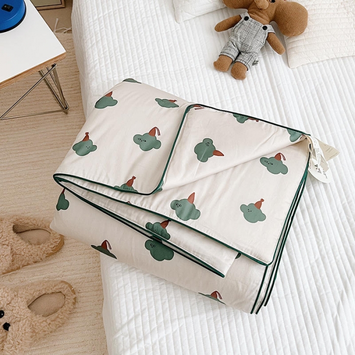 91家纺网 家纺一手货源 找家纺 汇庭 2022新款A类儿童印花大豆夏被被子被芯 哈伯