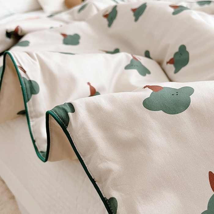 91家纺网 家纺一手货源 找家纺 汇庭 2022新款A类儿童印花大豆夏被被子被芯 哈伯