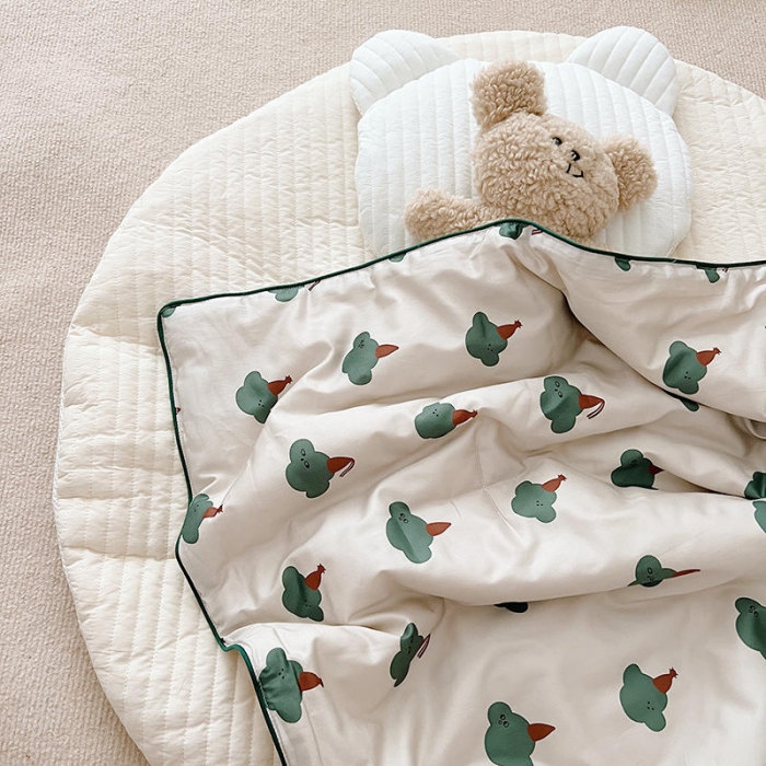 91家纺网 家纺一手货源 找家纺 汇庭 2022新款A类儿童印花大豆夏被被子被芯 哈伯