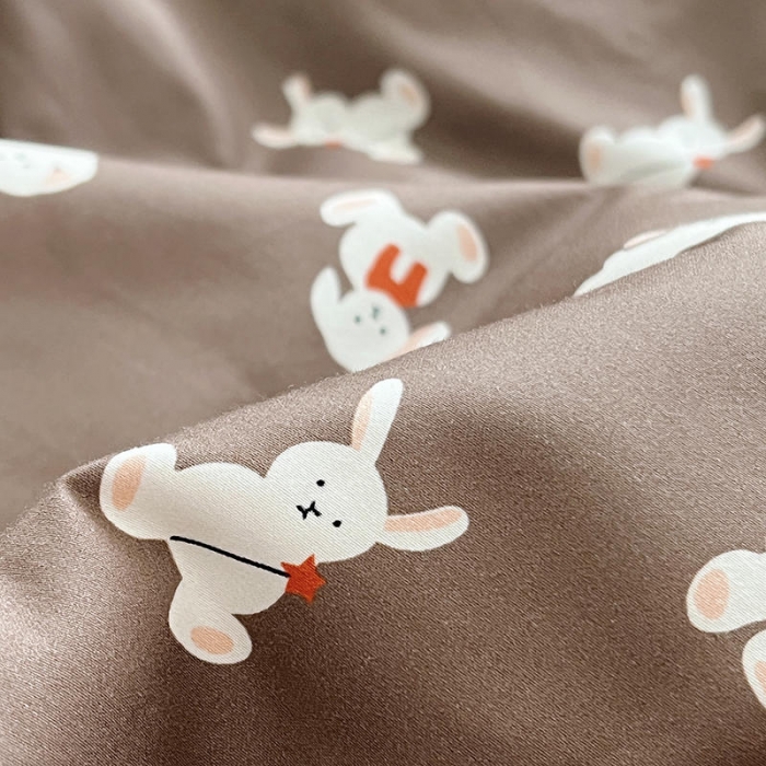 91家纺网 家纺一手货源 找家纺 汇庭 2022新款A类儿童印花大豆夏被被子被芯 麦基兔