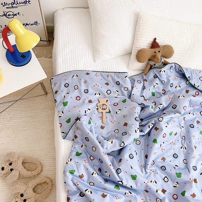 91家纺网 家纺一手货源 找家纺 汇庭 2022新款A类儿童印花大豆夏被被子被芯 小布丁