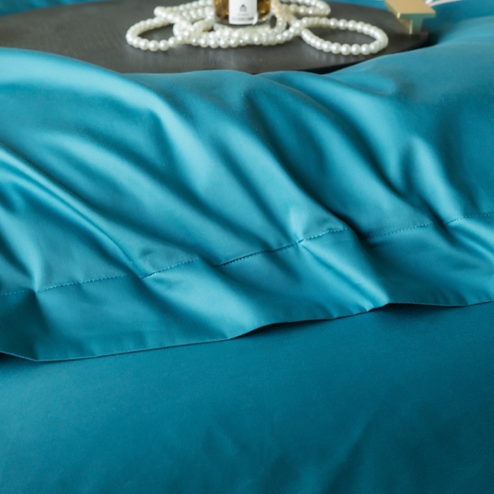 91家纺网 家纺一手货源 找家纺 芊寻家居 2024新款全棉长绒棉四件套 一鹿有你-波斯绿