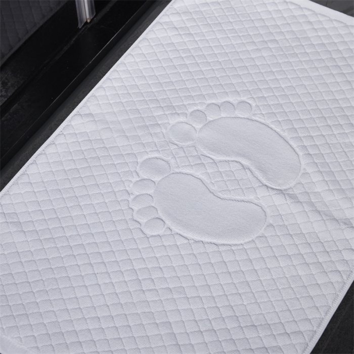 91家纺网 家纺一手货源 找家纺 （总）罗菲尼2025新款白色全棉地巾酒店用品宾馆用品民宿用品