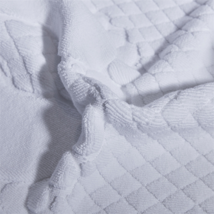 91家纺网 家纺一手货源 找家纺 （总）罗菲尼2025新款白色全棉地巾酒店用品宾馆用品民宿用品