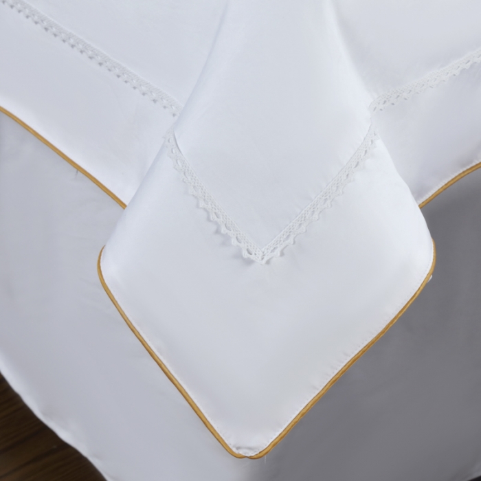 91家纺网 家纺一手货源 找家纺 莉人坊美容床罩批发 2023十美段天丝美容床罩四件套-真爱至上-白色