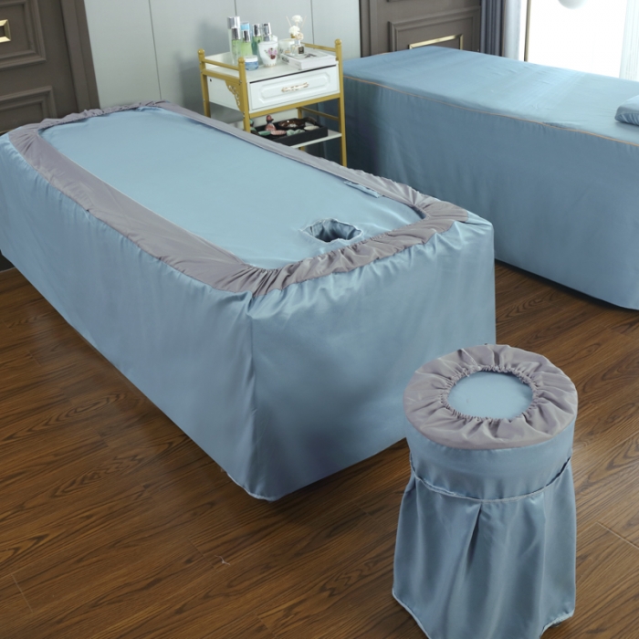 91家纺网 家纺一手货源 找家纺 莉人坊美容床罩批发 2023十美段天丝美容床罩四件套-真爱至上-蓝色