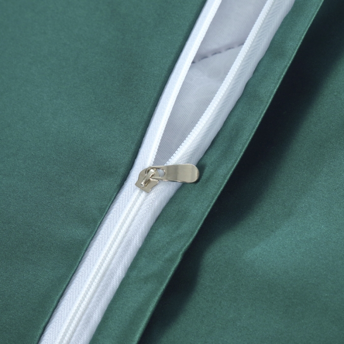 91家纺网 家纺一手货源 找家纺 莉人坊美容床罩批发 2023十美段天丝美容床罩四件套-真爱至上-墨绿色