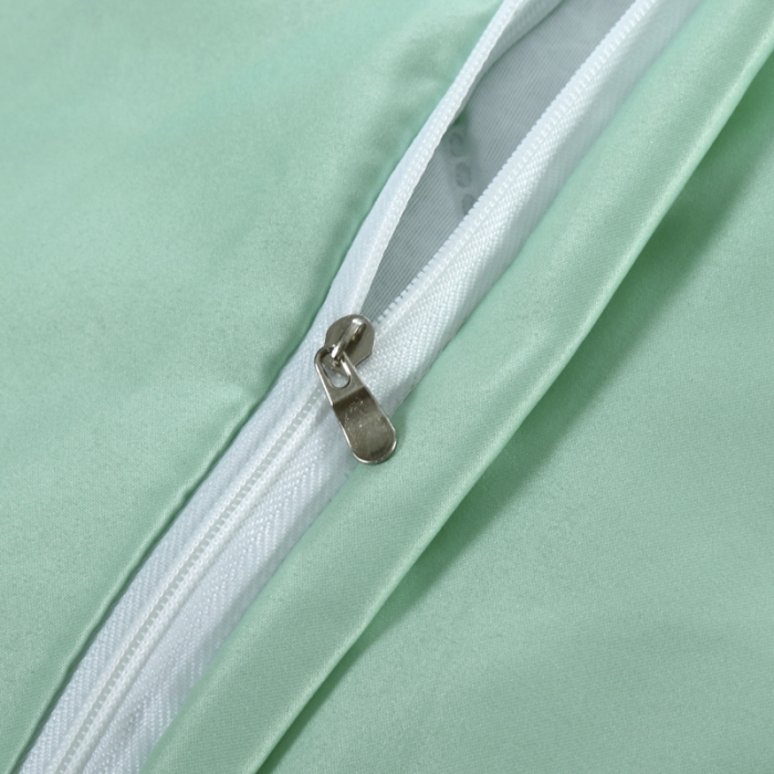 91家纺网 家纺一手货源 找家纺 莉人坊美容床罩批发 2023十美段天丝美容床罩四件套-真爱至上-浅绿色