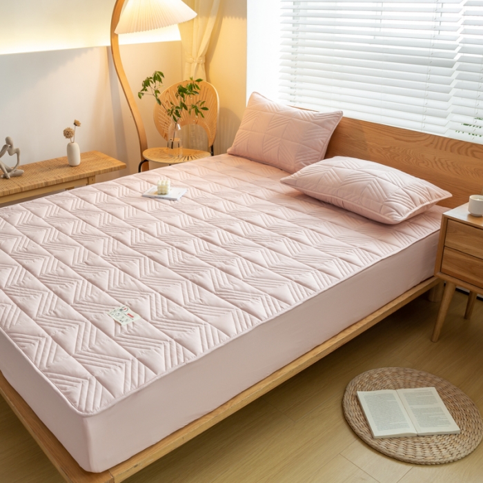 91家纺网 家纺一手货源 找家纺 （总）给笠 2023新款A类原棉大豆纤维夹棉床笠