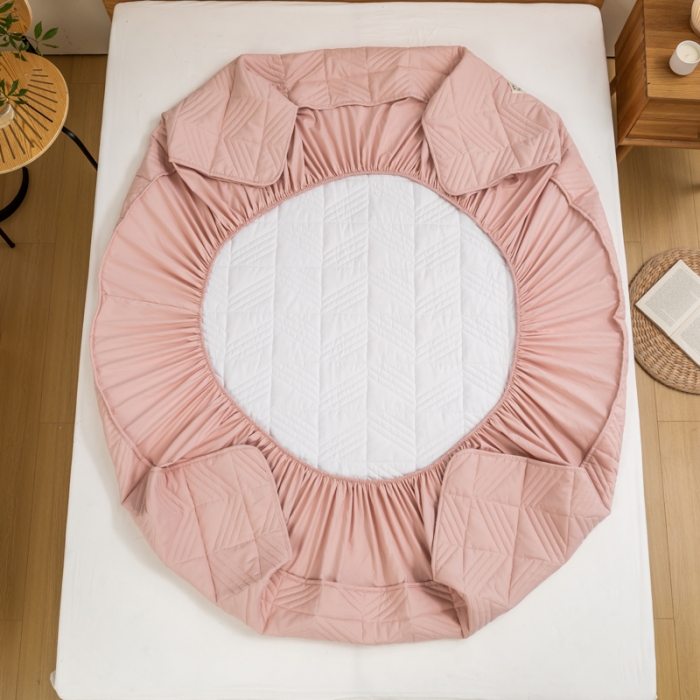 91家纺网 家纺一手货源 找家纺 （总）给笠 2023新款A类原棉大豆纤维夹棉床笠