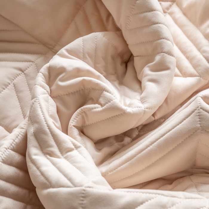 91家纺网 家纺一手货源 找家纺 给笠 2023新款原棉床笠 几何格-卡其