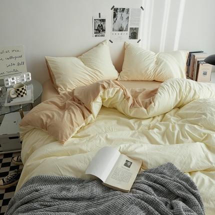 91家纺网 家纺一手货源 找家纺 （总）优承佳 2023新款简约亲肤磨毛四件套系列