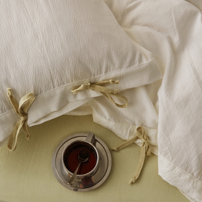 91家纺网 家纺一手货源 找家纺 （总）安莱生活 2022新款春夏双股细支泡泡纱绑带款四件套