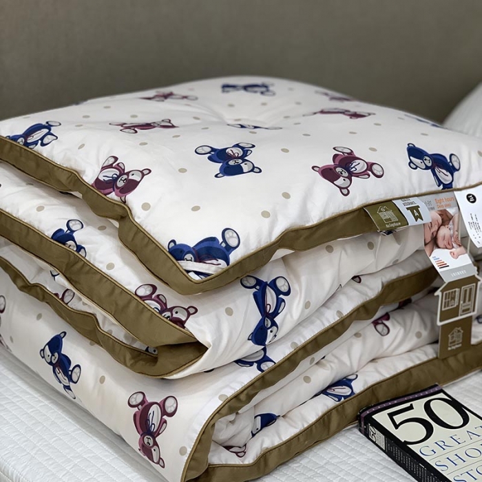 91家纺网 家纺一手货源 找家纺 汇庭 2021新款长绒棉冬被 冰冰熊