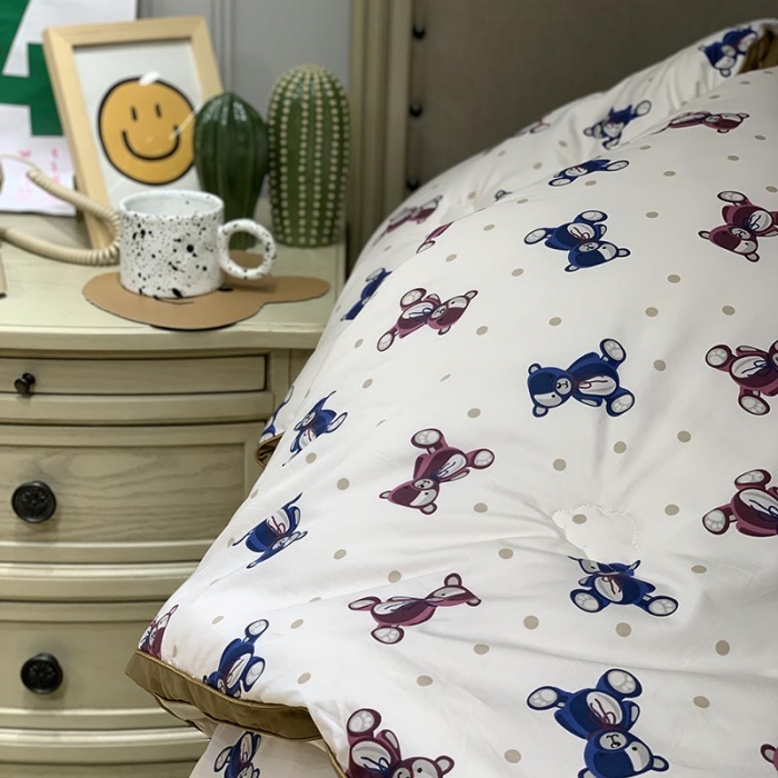 91家纺网 家纺一手货源 找家纺 汇庭 2021新款长绒棉冬被 冰冰熊